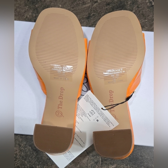 The Drop Pattie High Block Heeled Mule Sandals  #772-774, 791, 858 - Picture 7 of 10